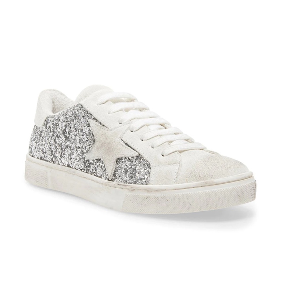 Steve Madden RUBIE SILVER GLITTER Sneaker